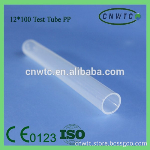 12x100mm plastic test tube